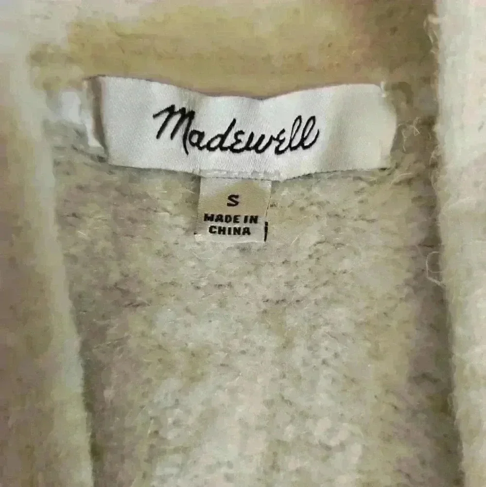 Madewell Womens Allston Double-Button Cardigan Sweater in Colorblock S - Picture 12 of 15